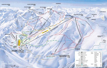 Plan des pistes de la sation